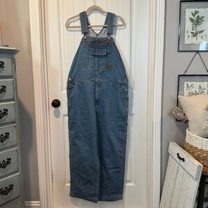 Schmidt Blue Denim Bibs Overalls Coveralls Workwear Size38/30